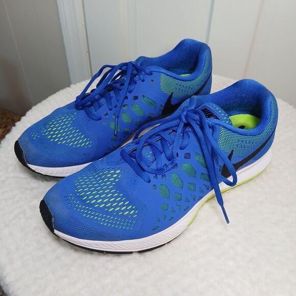 Nike Air Zoom Pegasus 31 Running Shoes Hyper Blue Cobalt/Black-Volt Men's Size 9 - Picture 7 of 16